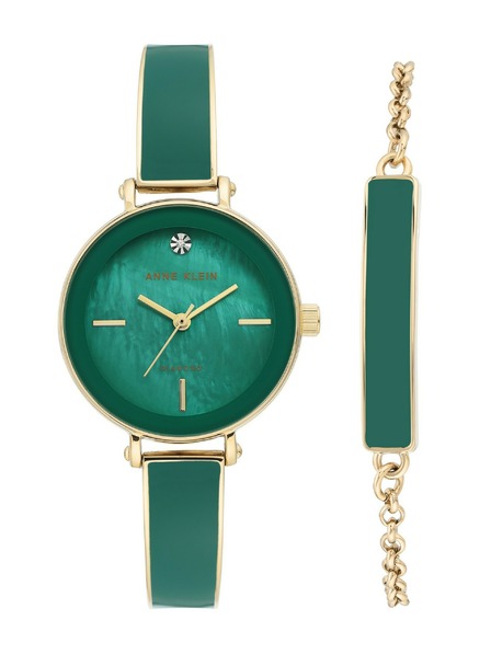 Anne Klein Darčeková sada hodiniek a náramku Anne Klein AK/3620GNST