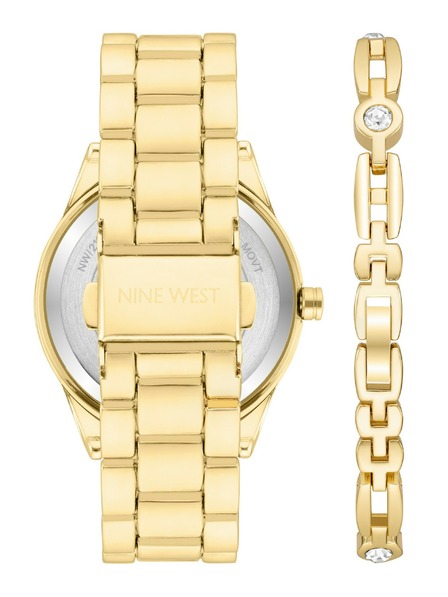 Nine West	 Dámska darčeková sada hodiniek a náramku Nine West NW/2168GPST