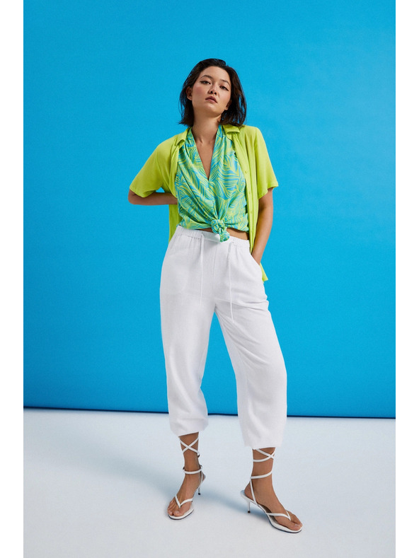 Moodo Zelený top bez rukávov