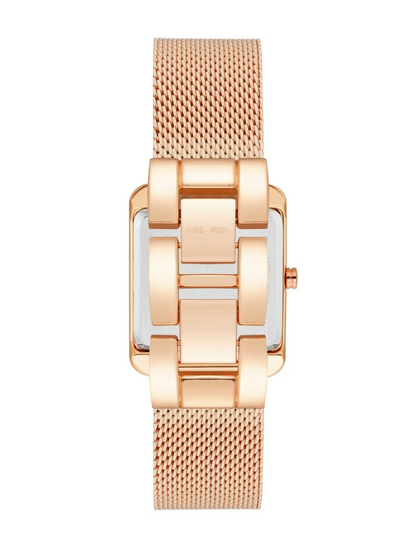 Nine West	 Nine West dámske hodinky hranaté NW/2090RGRG