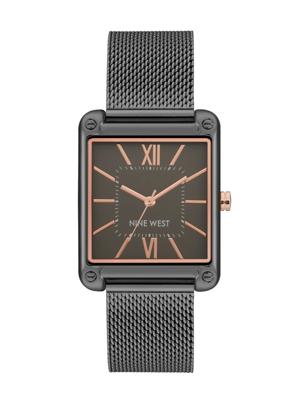 Nine West	 Nine West dámske hodinky hranaté NW/2091GYGY