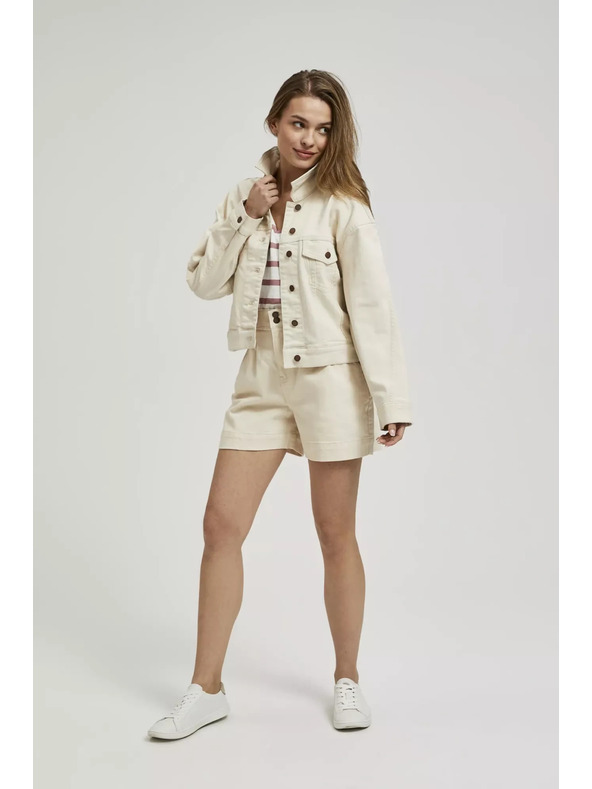 Moodo Krémová džínsová bunda