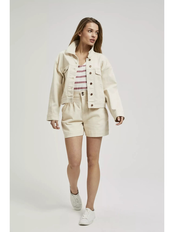 Moodo Krémová džínsová bunda