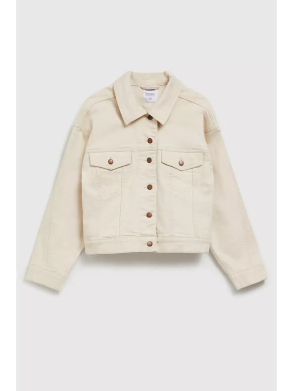 Moodo Krémová džínsová bunda