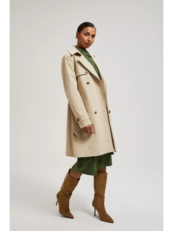 Moodo Béžový trenčkot