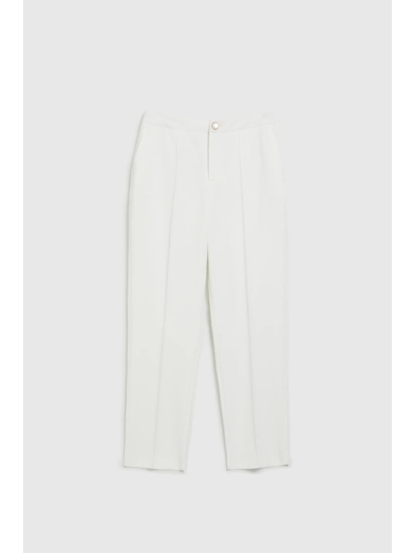 Moodo Biele rovné nohavice Moodo