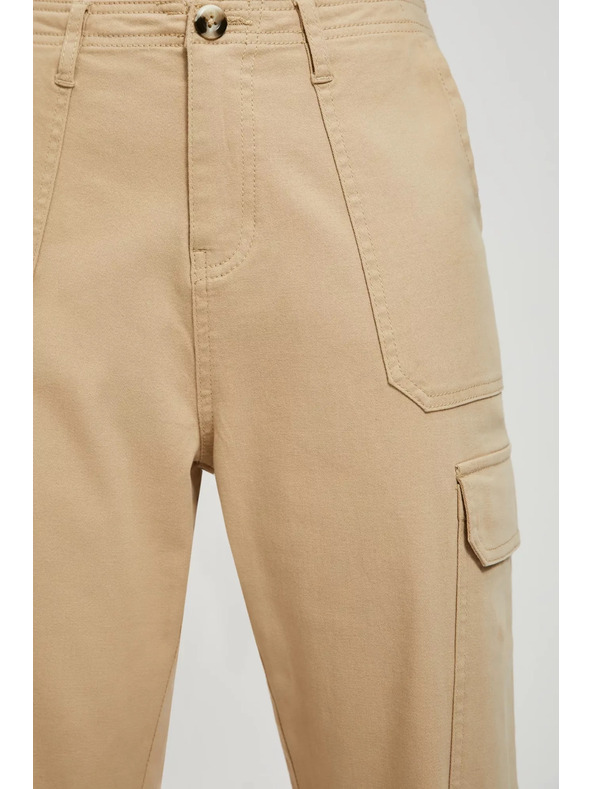 Moodo Béžové nohavice so vreckami
