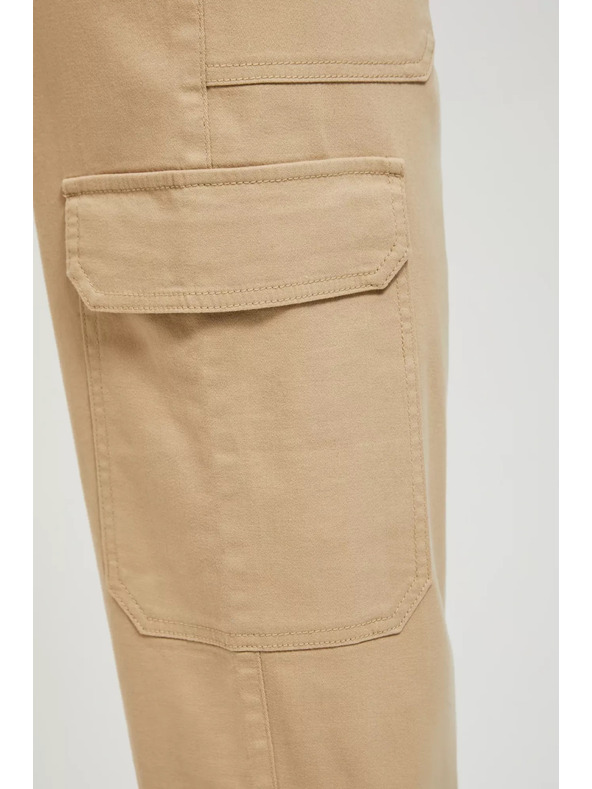 Moodo Béžové nohavice so vreckami