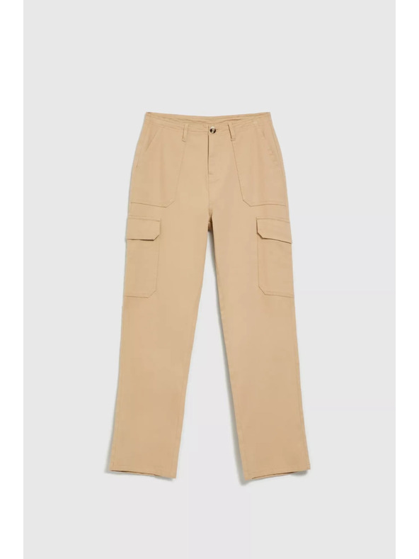 Moodo Béžové nohavice so vreckami