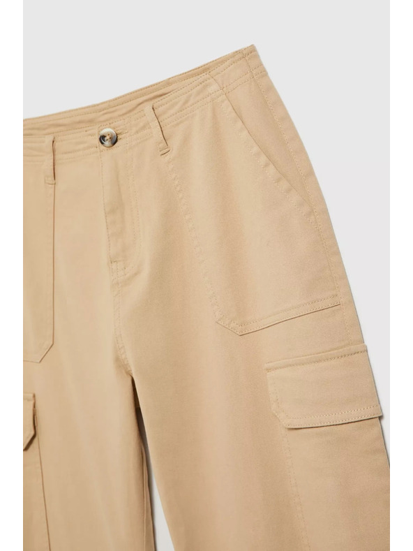 Moodo Béžové nohavice so vreckami