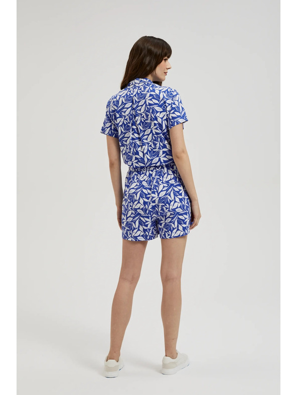 Moodo Modro-biele krátke nohavice Moodo