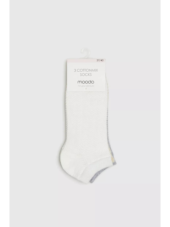 Moodo Sada 3 párov ponožiek