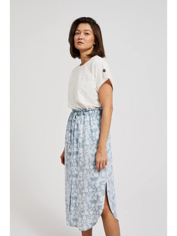 Moodo Svetlomodrá voľná sukňa