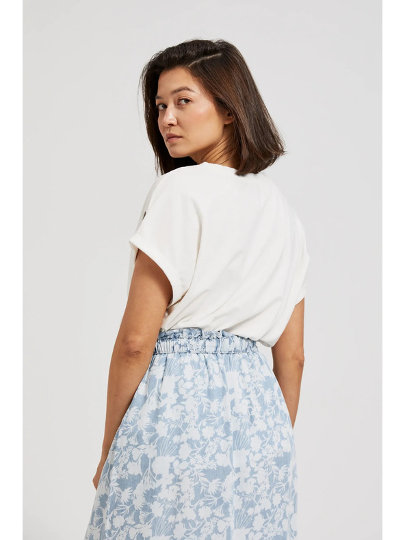 Moodo Svetlomodrá voľná sukňa