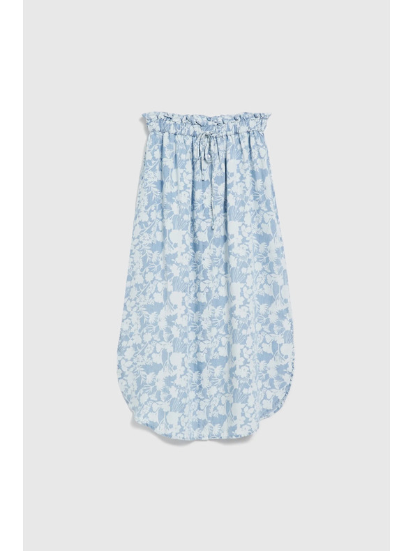 Moodo Svetlomodrá voľná sukňa