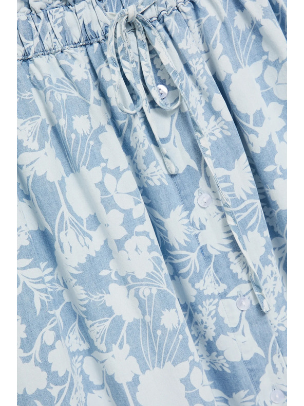 Moodo Svetlomodrá voľná sukňa