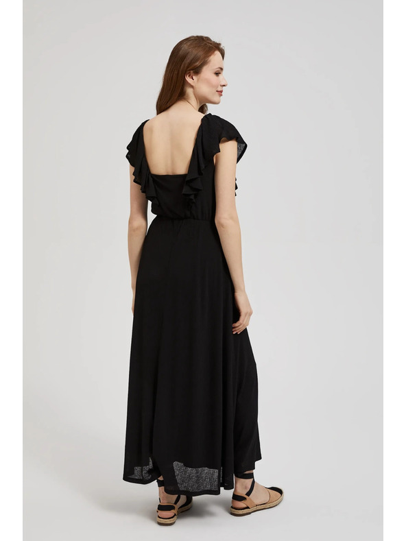 Moodo Čierne dlhé šaty