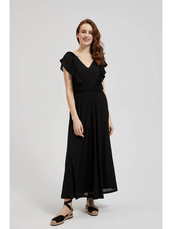 Moodo Čierne dlhé šaty