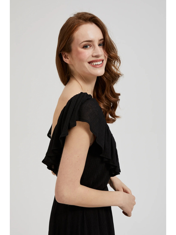 Moodo Čierne dlhé šaty