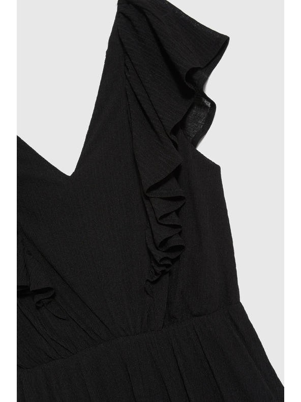 Moodo Čierne dlhé šaty