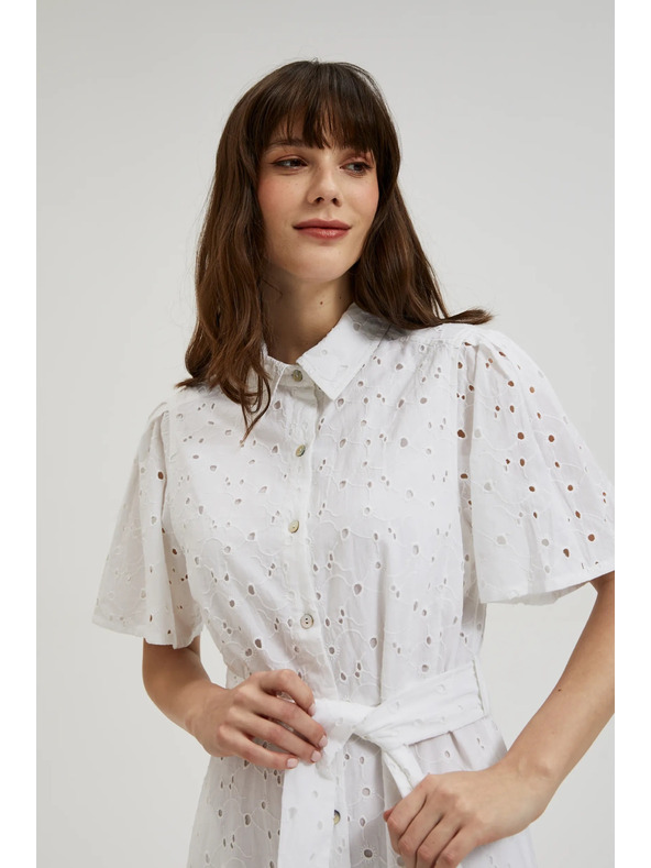 Moodo Biele madeira šaty