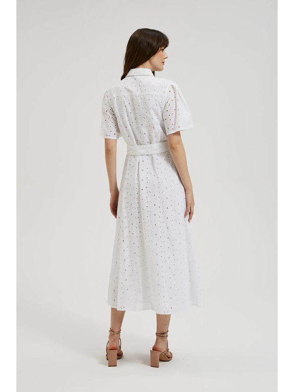 Moodo Biele madeira šaty