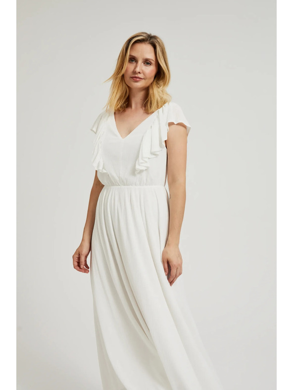 Moodo Dlhé šaty s volánikmi