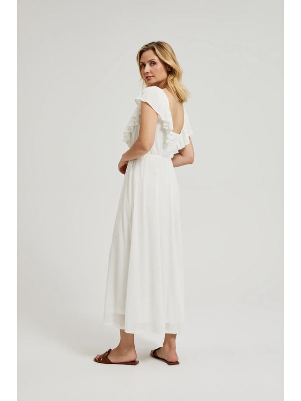 Moodo Dlhé šaty s volánikmi