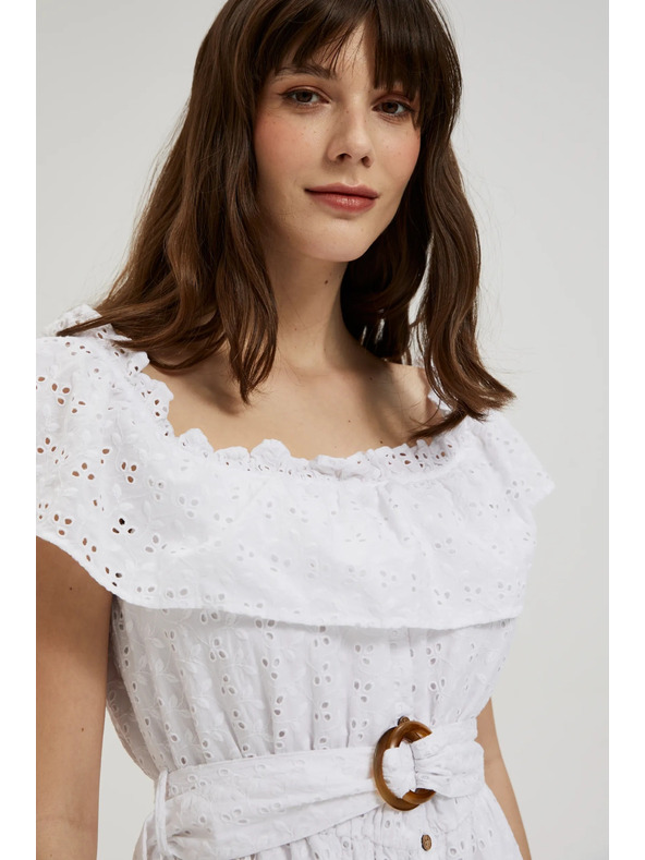 Moodo Dlhé šaty so spustenými ramenami