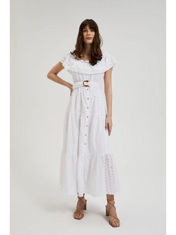 Moodo Dlhé šaty so spustenými ramenami