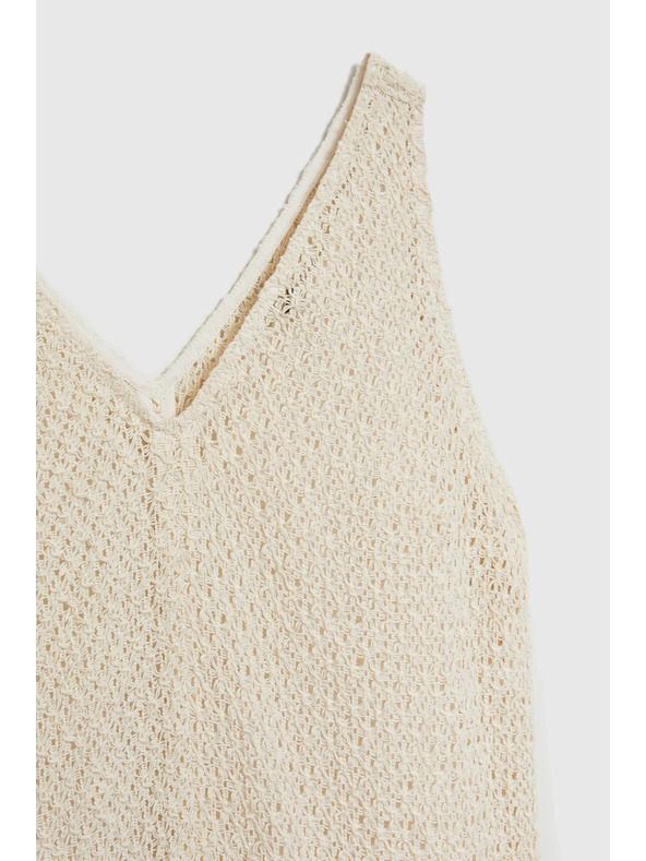 Moodo Krémové bavlnené šaty