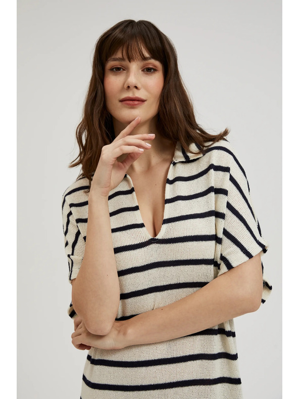 Moodo Voľné pruhované šaty