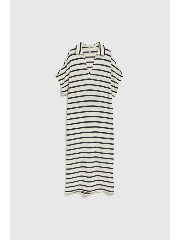 Moodo Voľné pruhované šaty