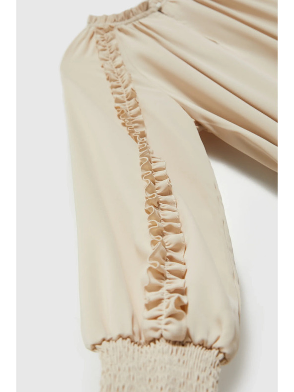 Moodo Krémové maxi šaty