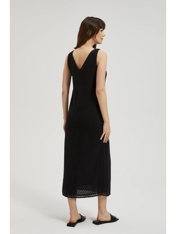 Moodo Čierne šaty na ramienka