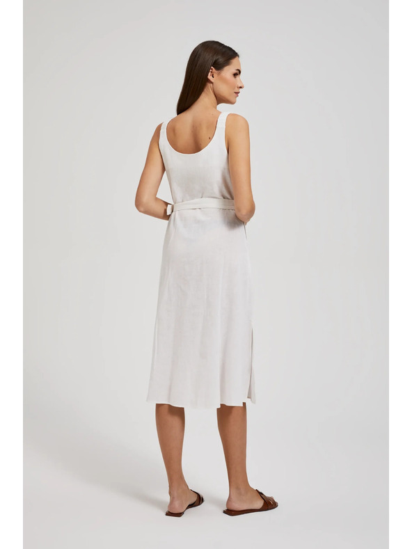 Moodo Biele šaty na ramienka