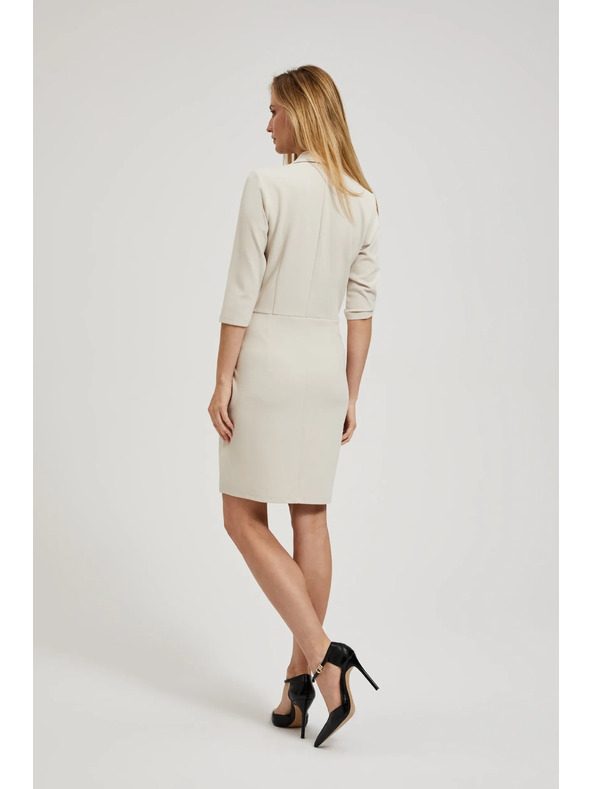 Moodo Krémové zavinovacie šaty