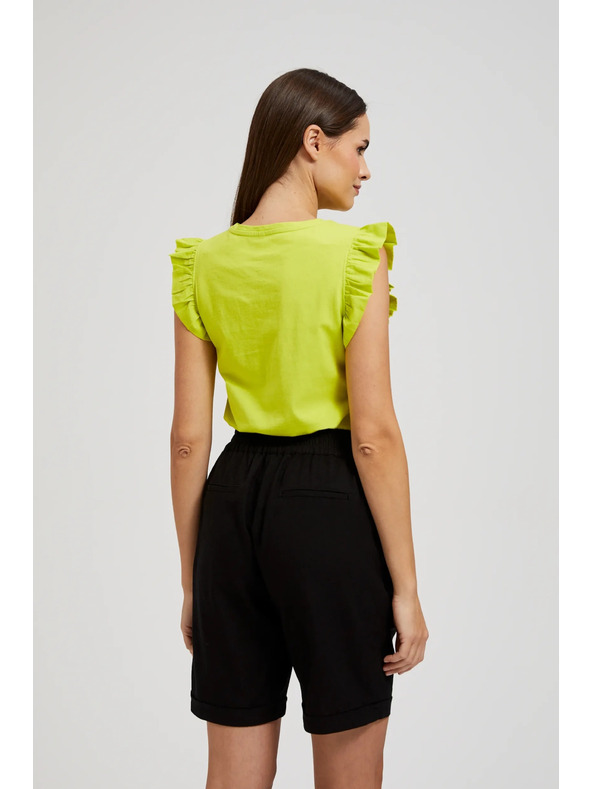 Moodo Dámsky top s volánikmi