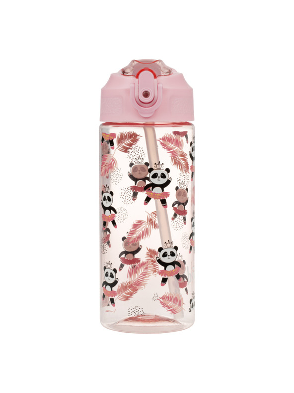 BAAGL  BAAGL Tritánová fľaša na pitie s slamkou Panda 500 ml