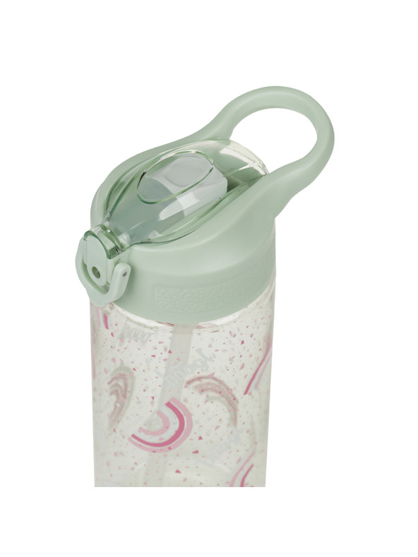 BAAGL  BAAGL Tritánová fľaša na pitie s slamkou Dúha 500 ml