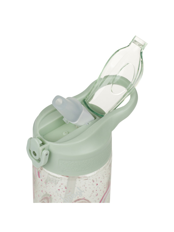 BAAGL  BAAGL Tritánová fľaša na pitie s slamkou Dúha 500 ml