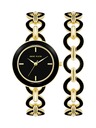Anne Klein Darčeková sada hodiniek a náramku Anne Klein AK/4066BKST