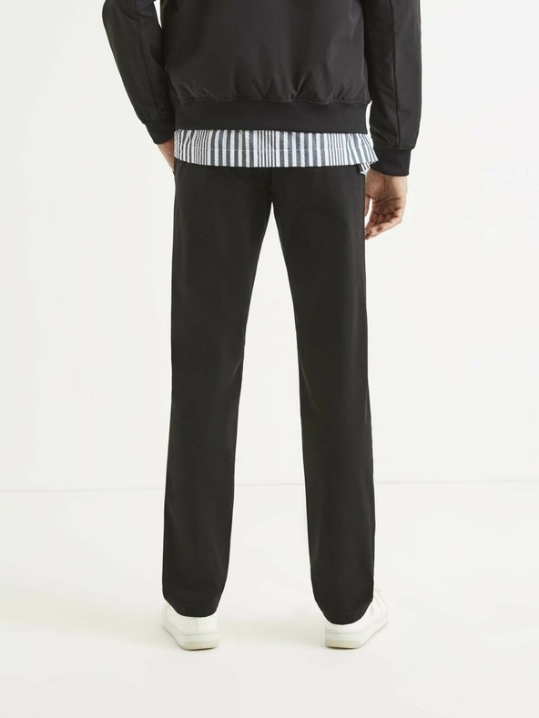 Celio Čierne pánske nohavice Celio