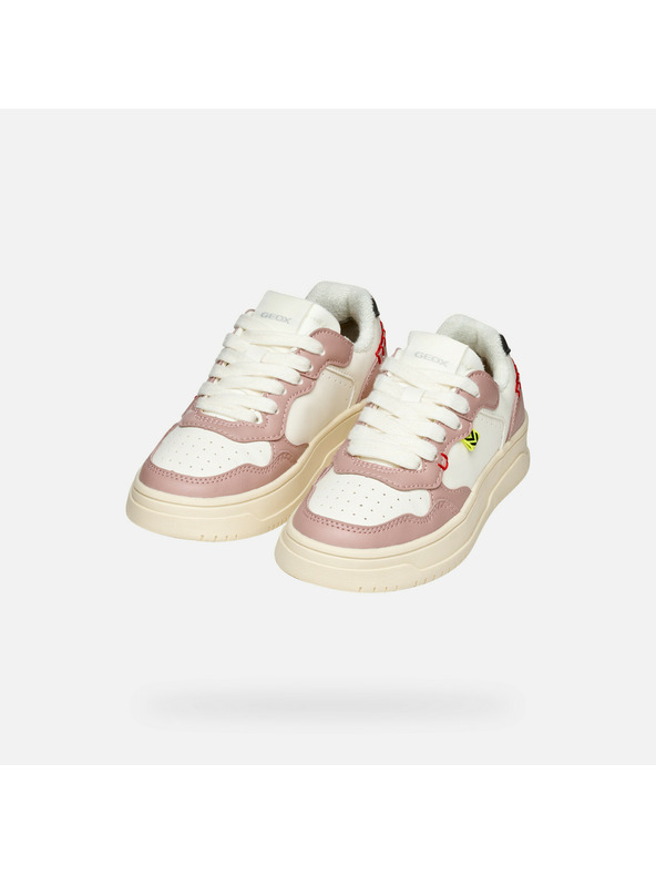 Geox Biele dievčenské tenisky Geox Lestrella