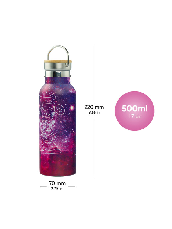 BAAGL  BAAGL Termofľaša s bambusovým viečkom Galaxy, 500 ml