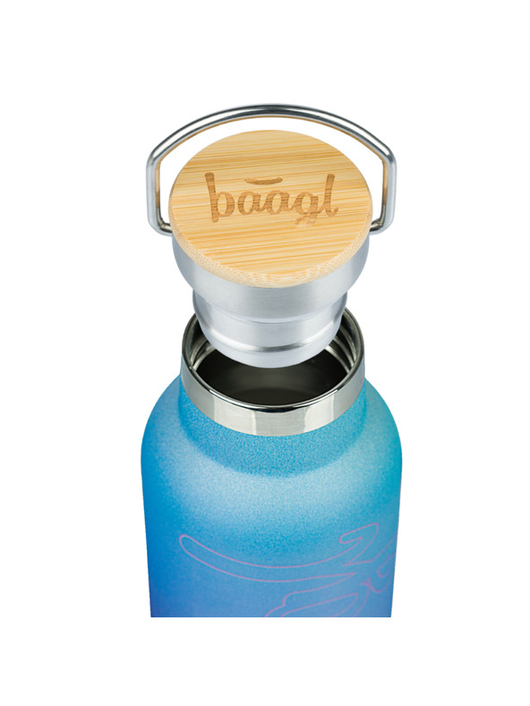 BAAGL  BAAGL Termofľaša s bambusovým viečkom Gradient modro-fialová, 500 ml