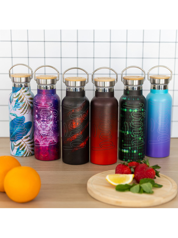 BAAGL  BAAGL Termofľaša s bambusovým viečkom Láva, 500 ml