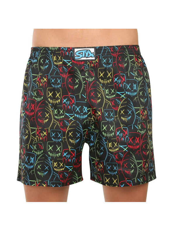 Styx Sada troch - pánske trenírky na spanie Styx viacfarebné