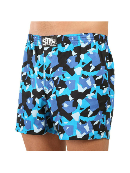 Styx Pánske trenírky Styx premium art klasická guma maskáč hranatý