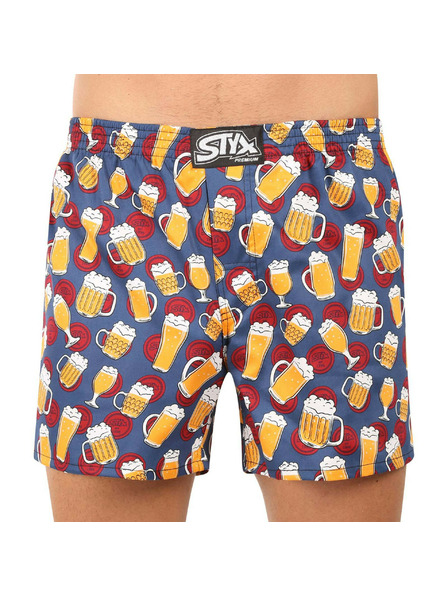 Styx Pánske trenírky Styx premium art klasická guma pivo